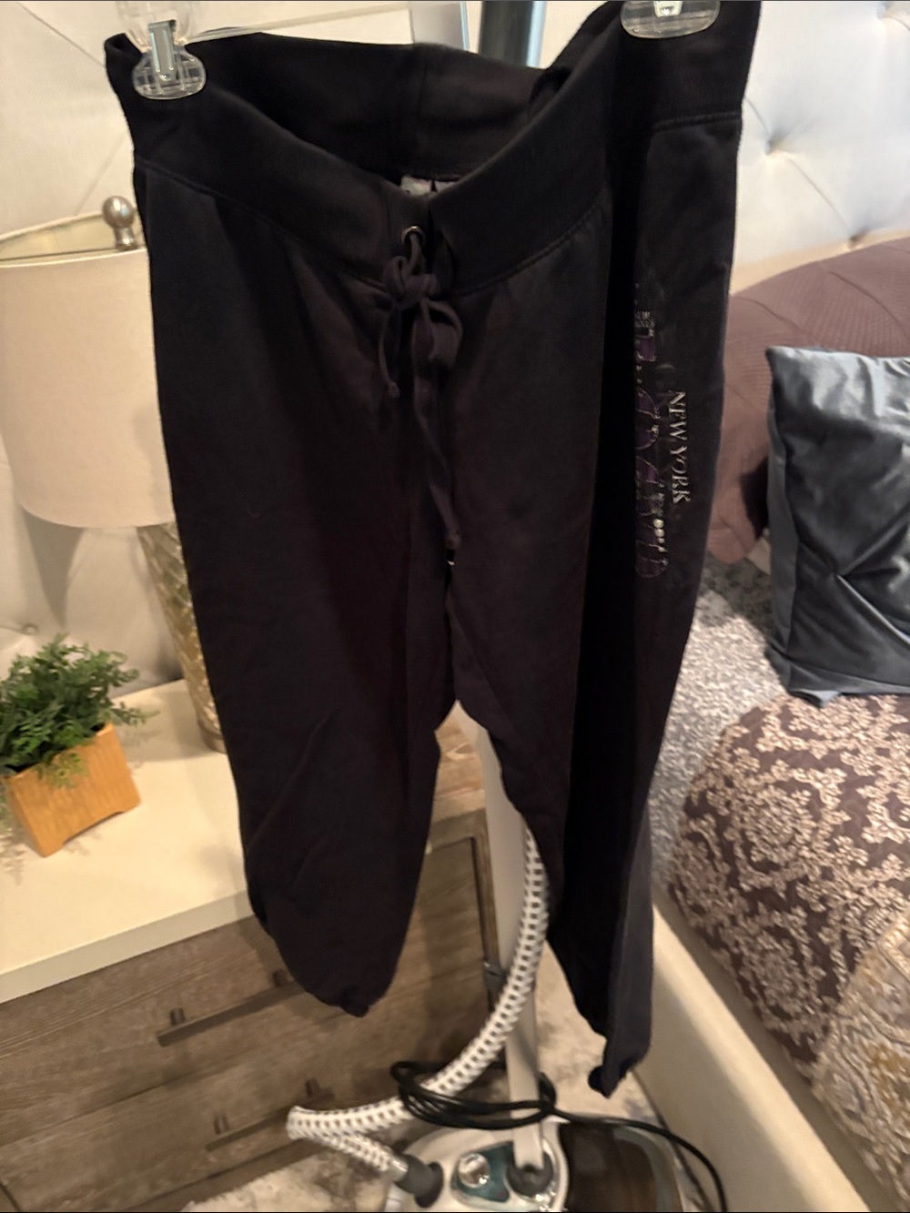 Jr Black Drawstring Jogger Pants